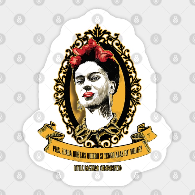 Frida Sticker by LittleBastard